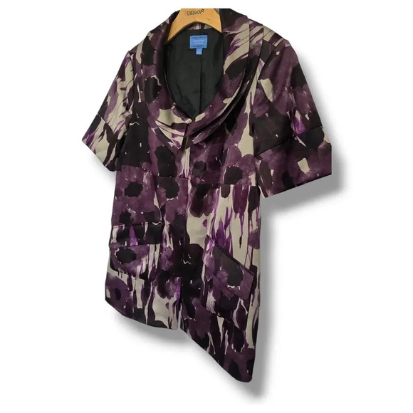 Simply Vera Vera Wang Purple Evening Jacket Half Sleeve jacket coat - Picture 2 of 8